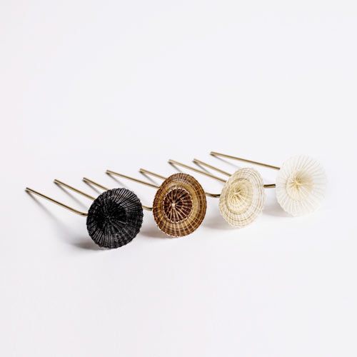 pic-quatuor Bijou en crin - pic à cheveux - TRESOR - Zoë Montagu
